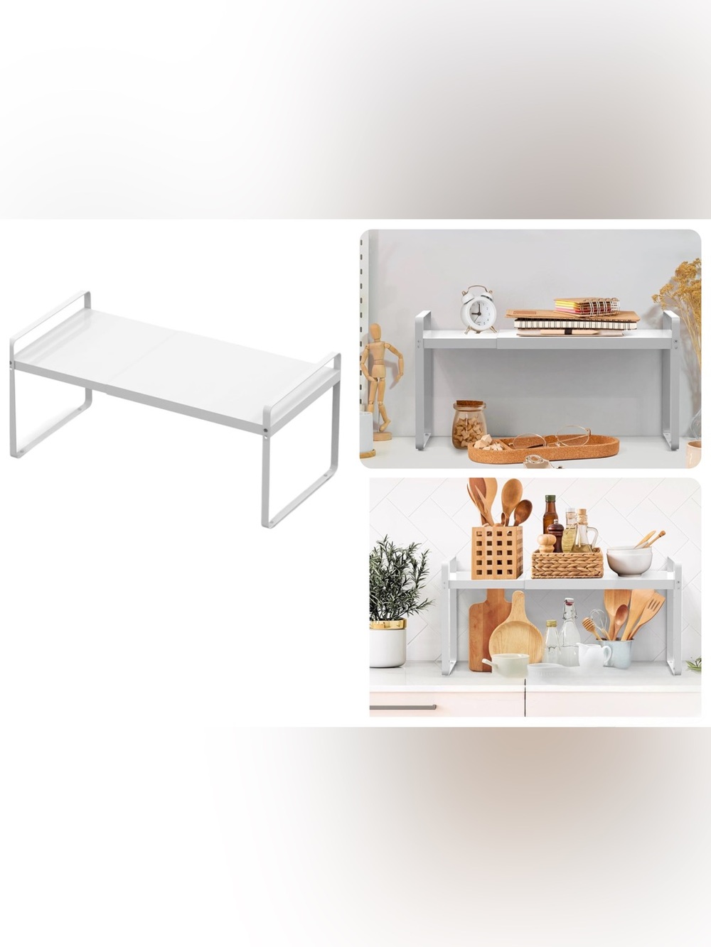 White Multi-Purpose Storage Rack Organizer